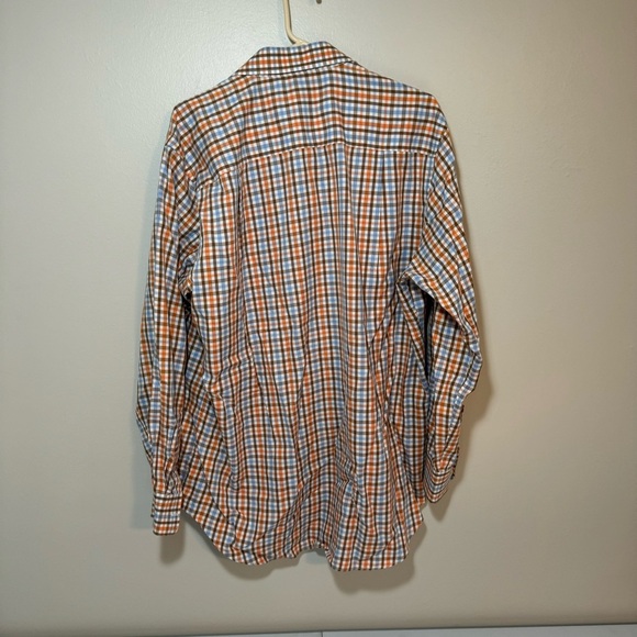 David Donahue 17.5 34/35 Men’s Plaid/Check Long Sleeve Button Up Collared Shirt - Picture 3 of 9